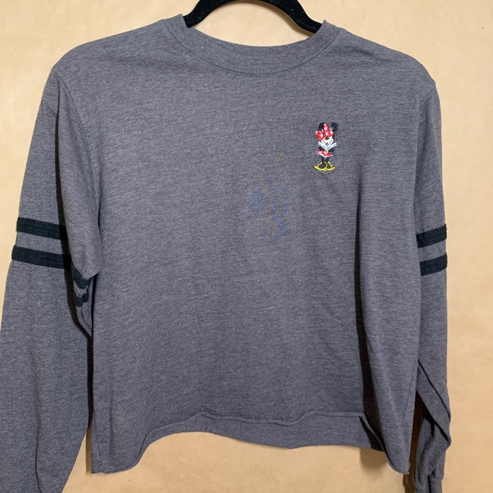 Disney. Minnie Mouse cropped long sleeve top